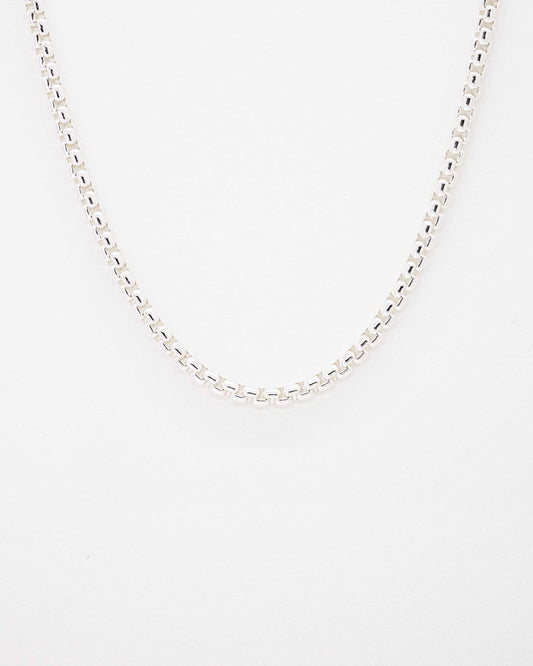 Round Square chain Necklace